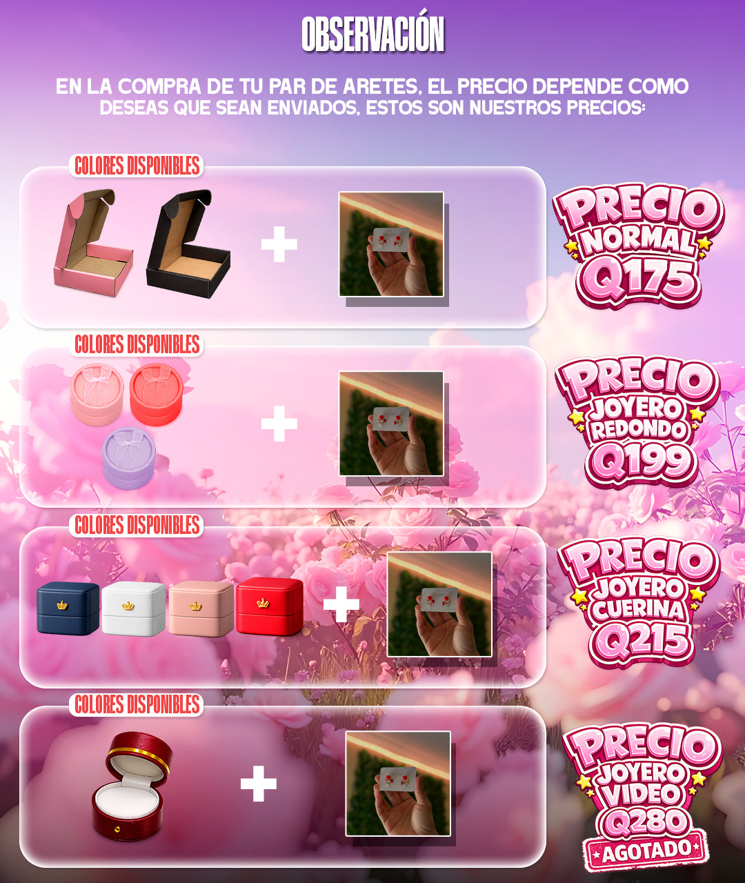 Arete Tulipán Rojo 🌹