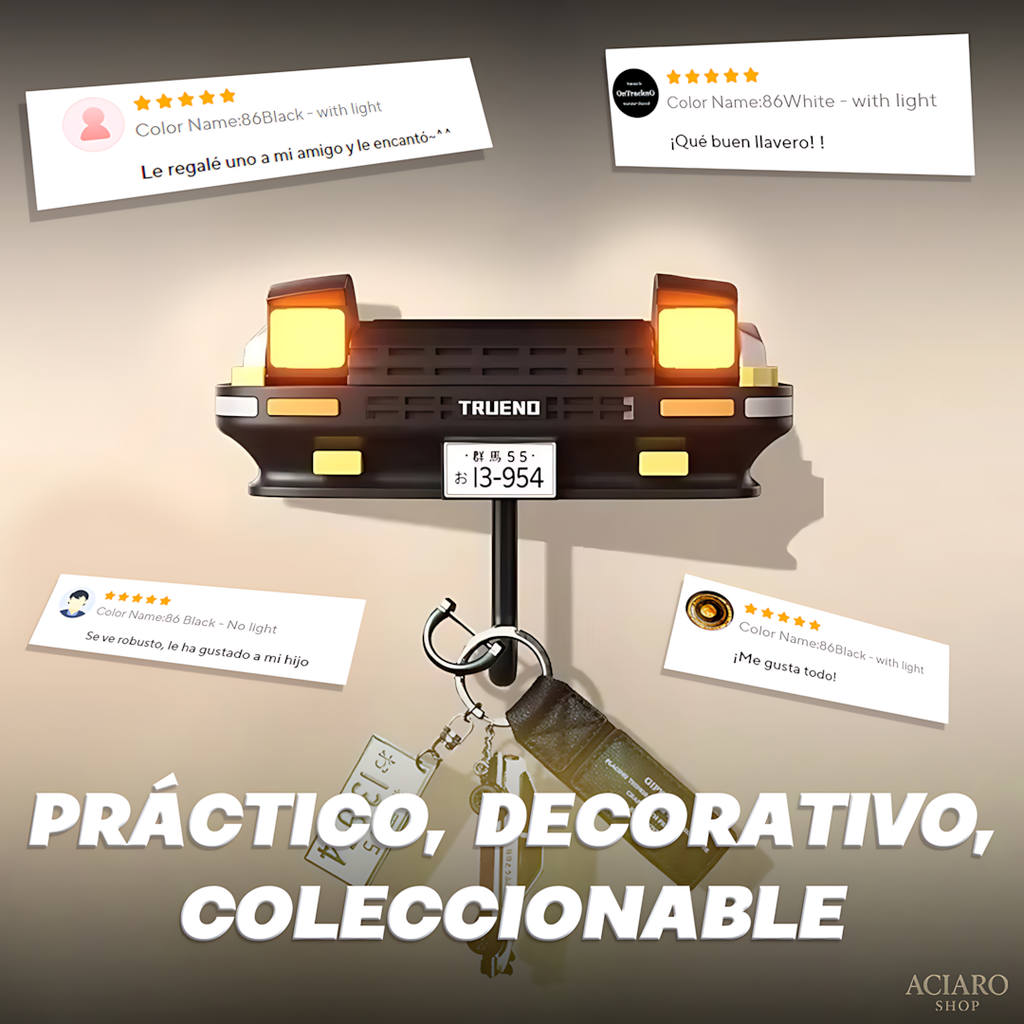 Soportes para llaves estilo TOYOTA TRUENO AE86 🚗✨ – Con Luces Automáticas